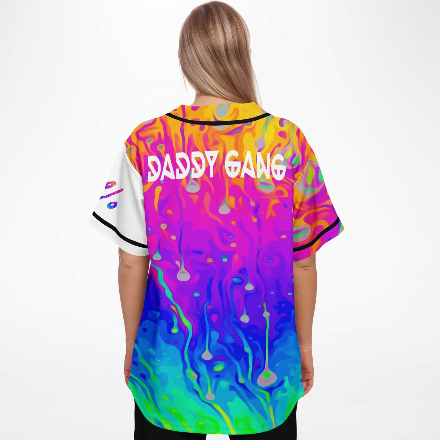 Daddy rainbow acid trip baseball jersey