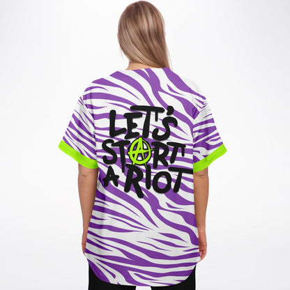 Let's start a riot baseball jersey