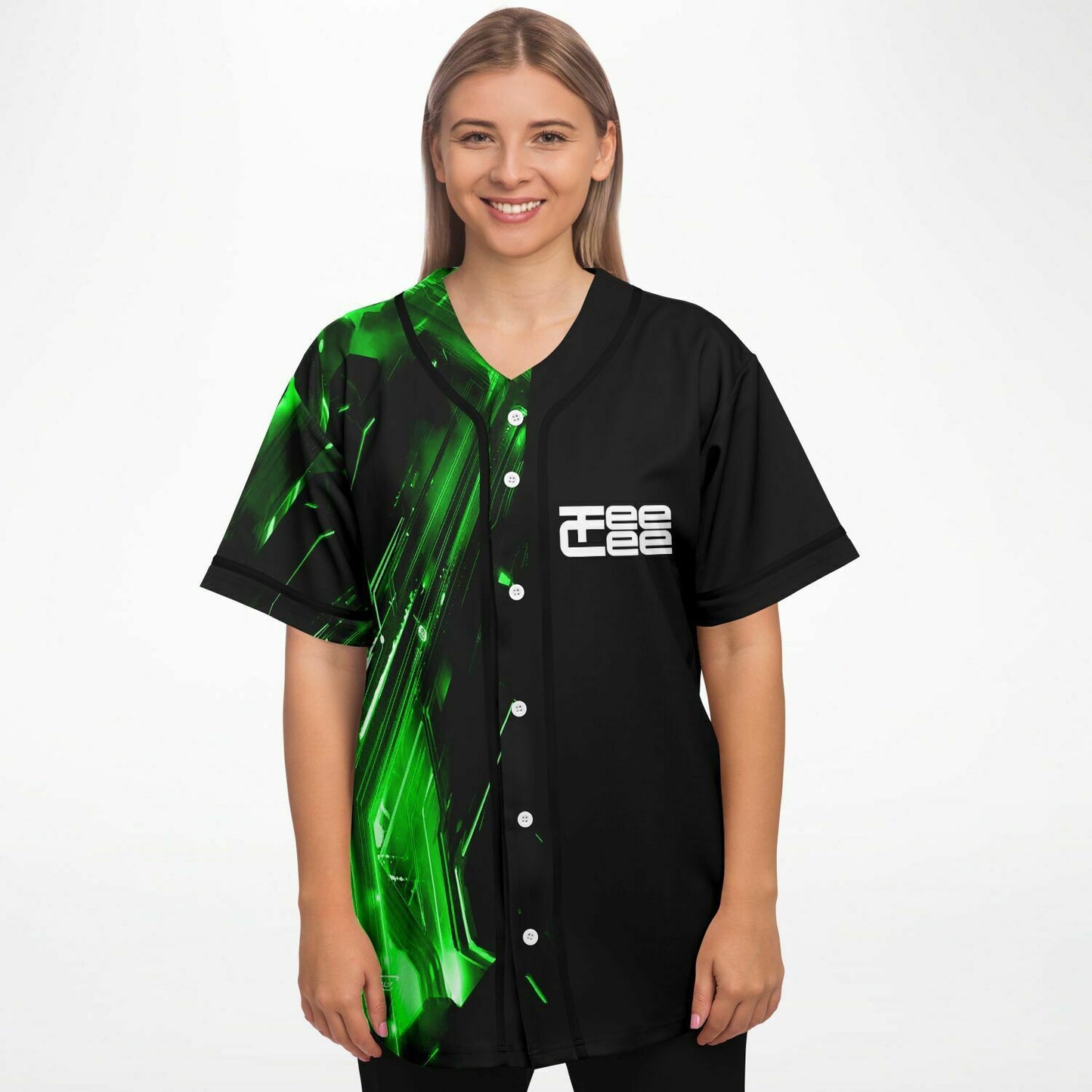 Green teecee baseball jersey