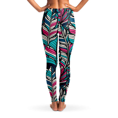 Colorful feathers Leggings