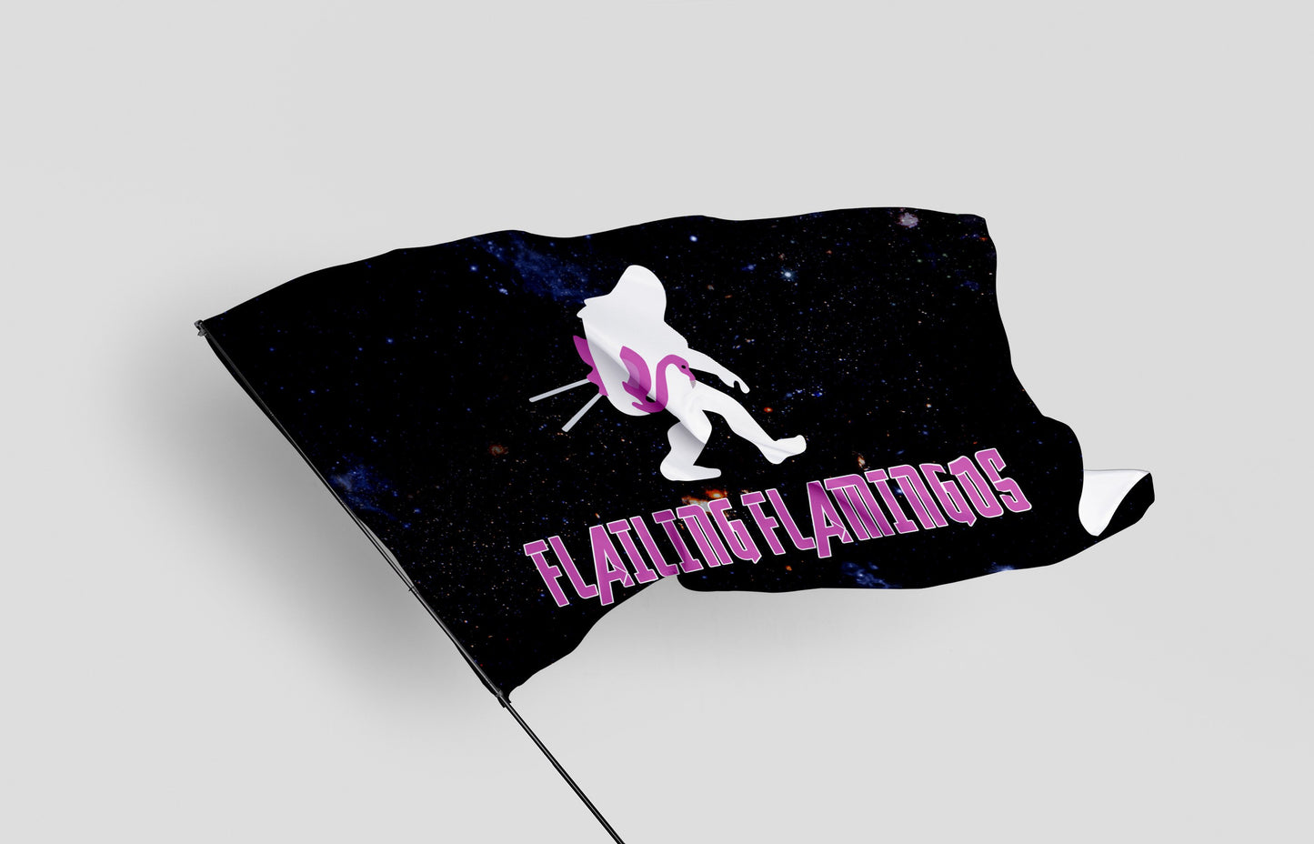 Flailing Flamengos custom flag