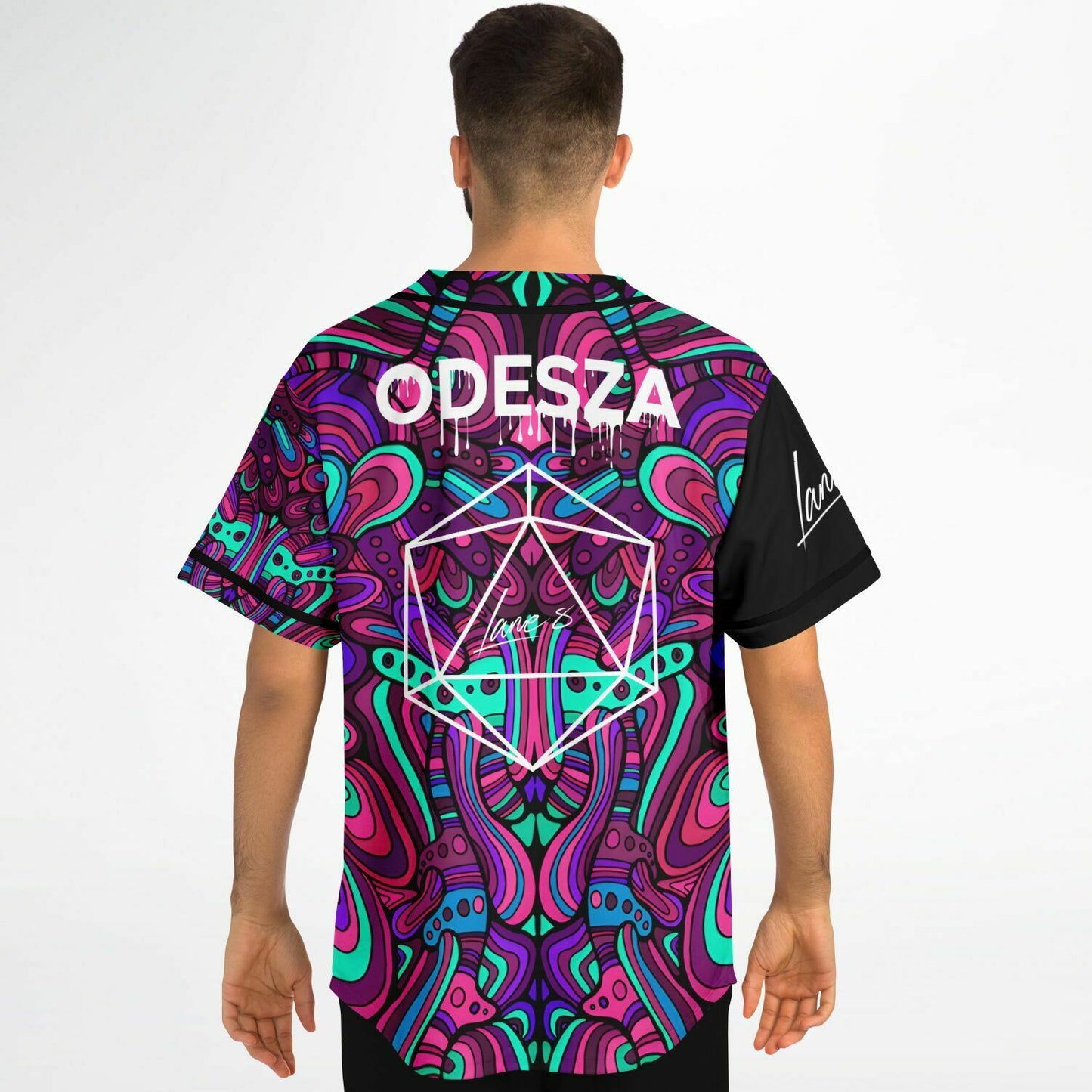 Tan custom rave Baseball Jersey V1
