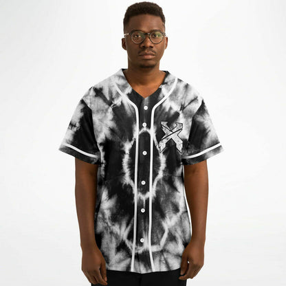 Tie dye excision baseball jersey