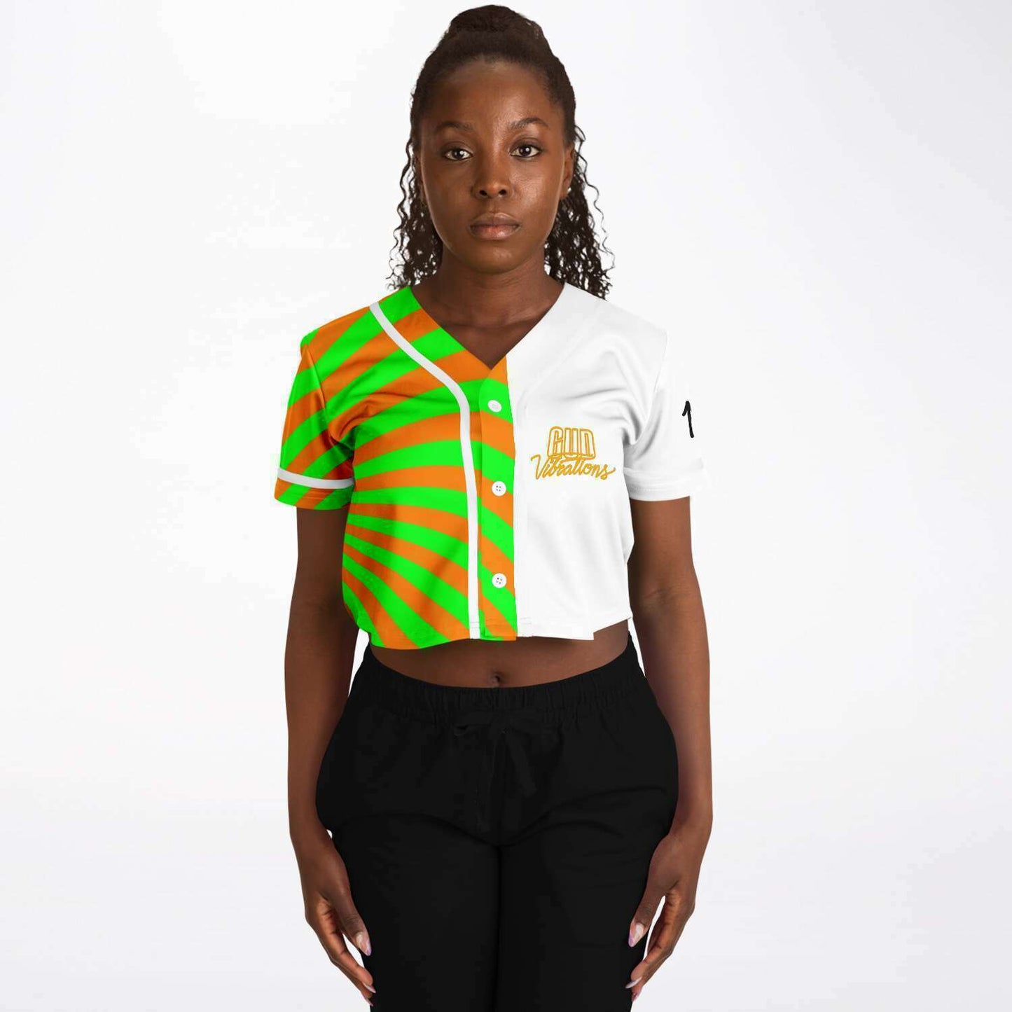 GUD VIBRATIONS crop top jersey