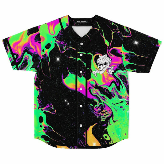 Angry T rex baseball jersey