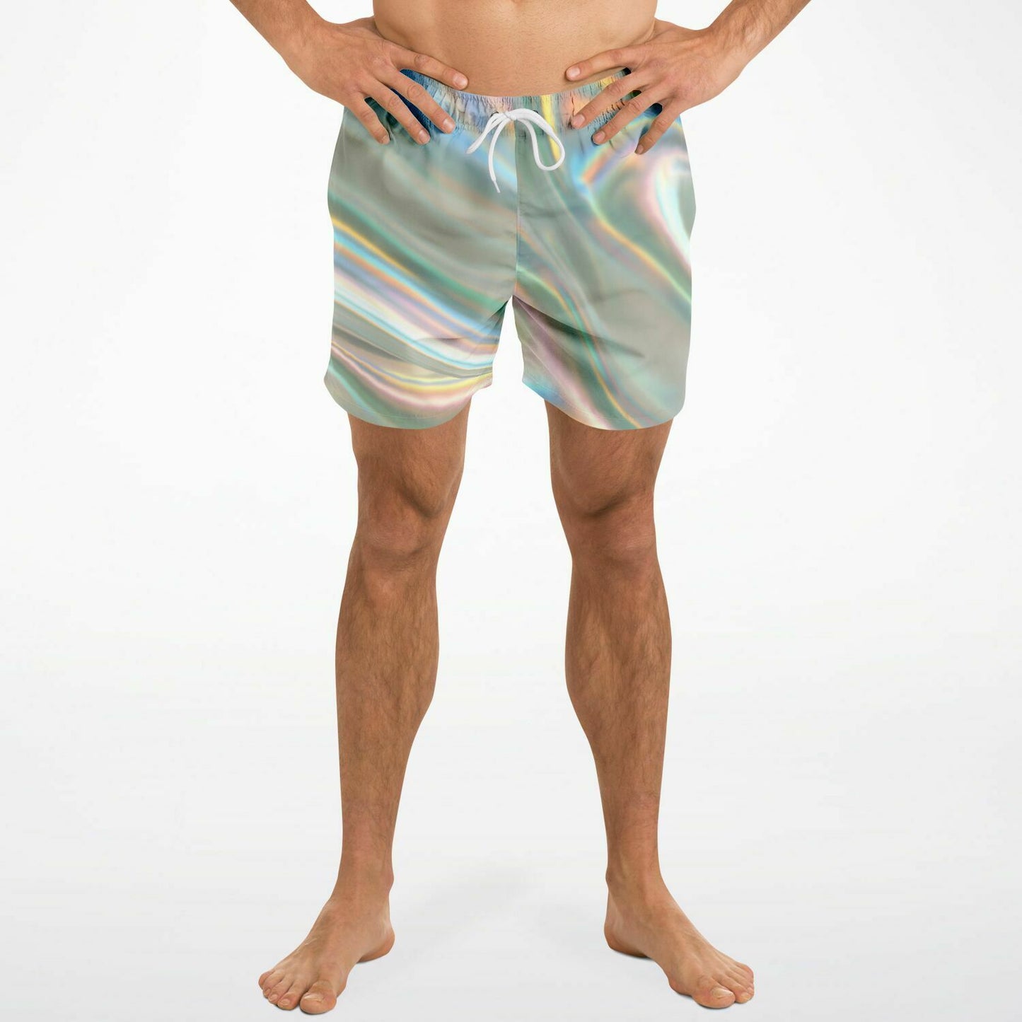 iridescent colors swim trunks