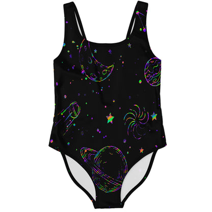 Colorful galaxy swimsuit