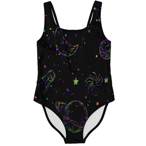 Colorful galaxy swimsuit