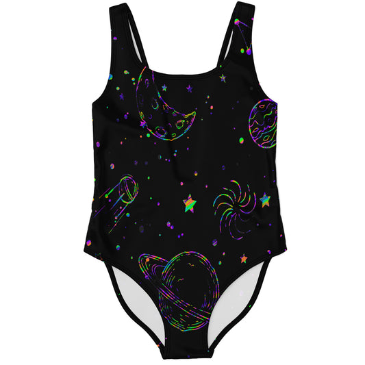Colorful galaxy swimsuit