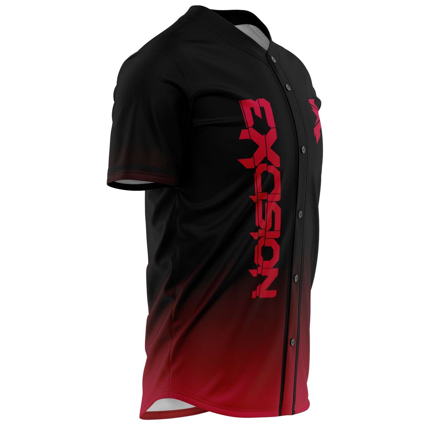 Black to red gradient custom jersey