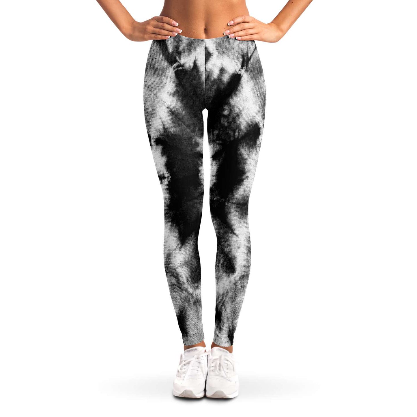 B&W Tie dye Leggings