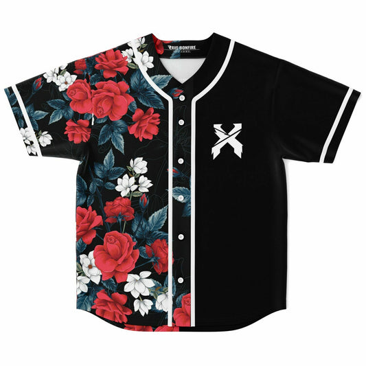 Joshua red flowers custom jersey