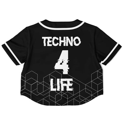 Techno for life crop top jersey