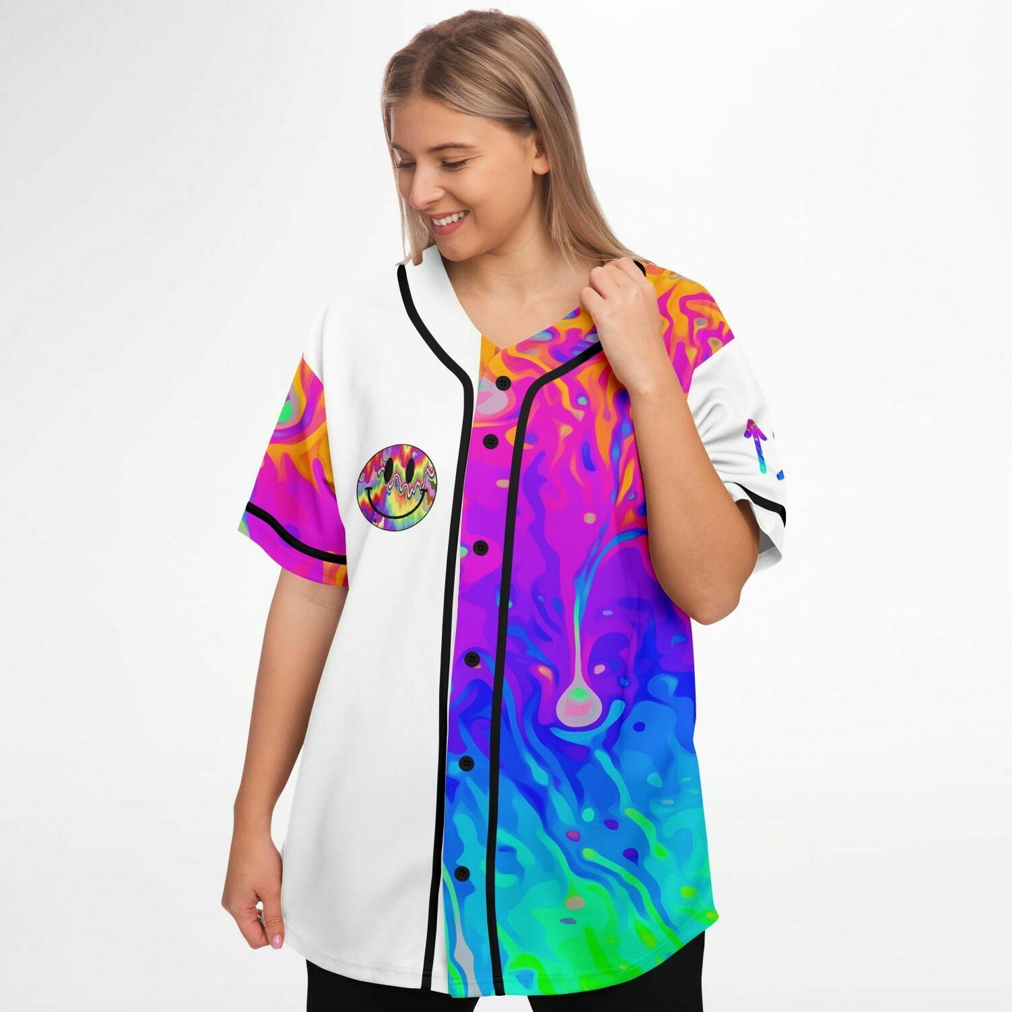 Daddy rainbow acid trip baseball jersey