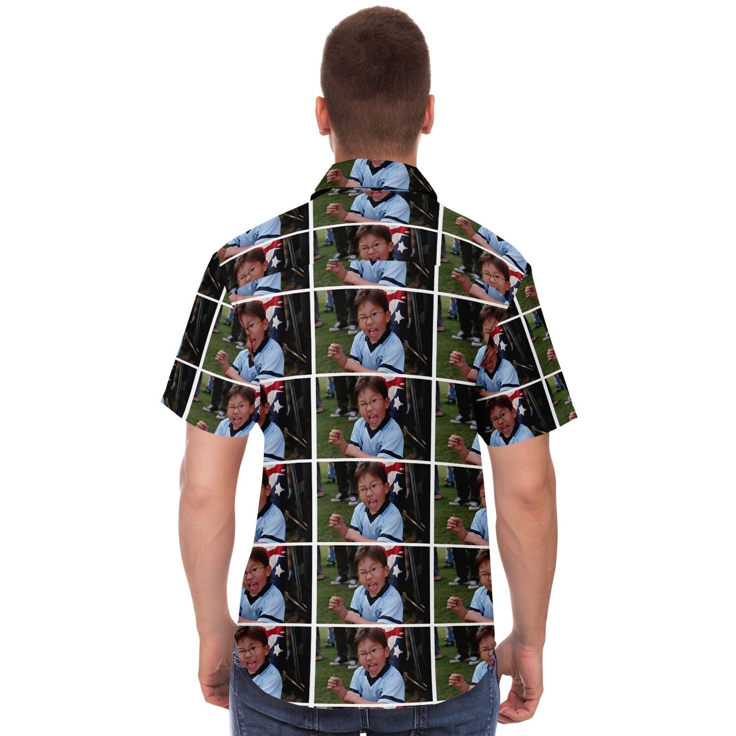 Byong-Son custom short sleeve button down shirt