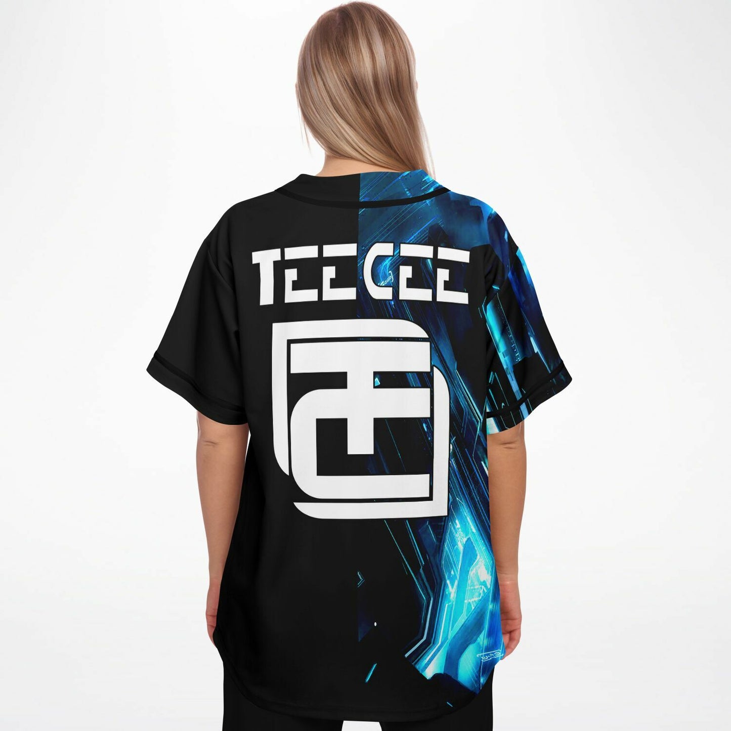Blue Teecee baseball jersey