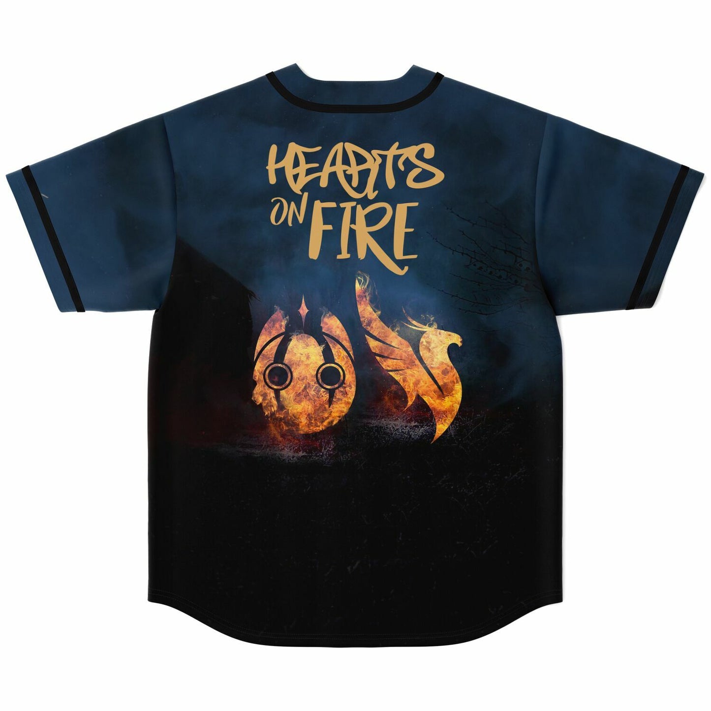 hearts on fire baseball jersey V2