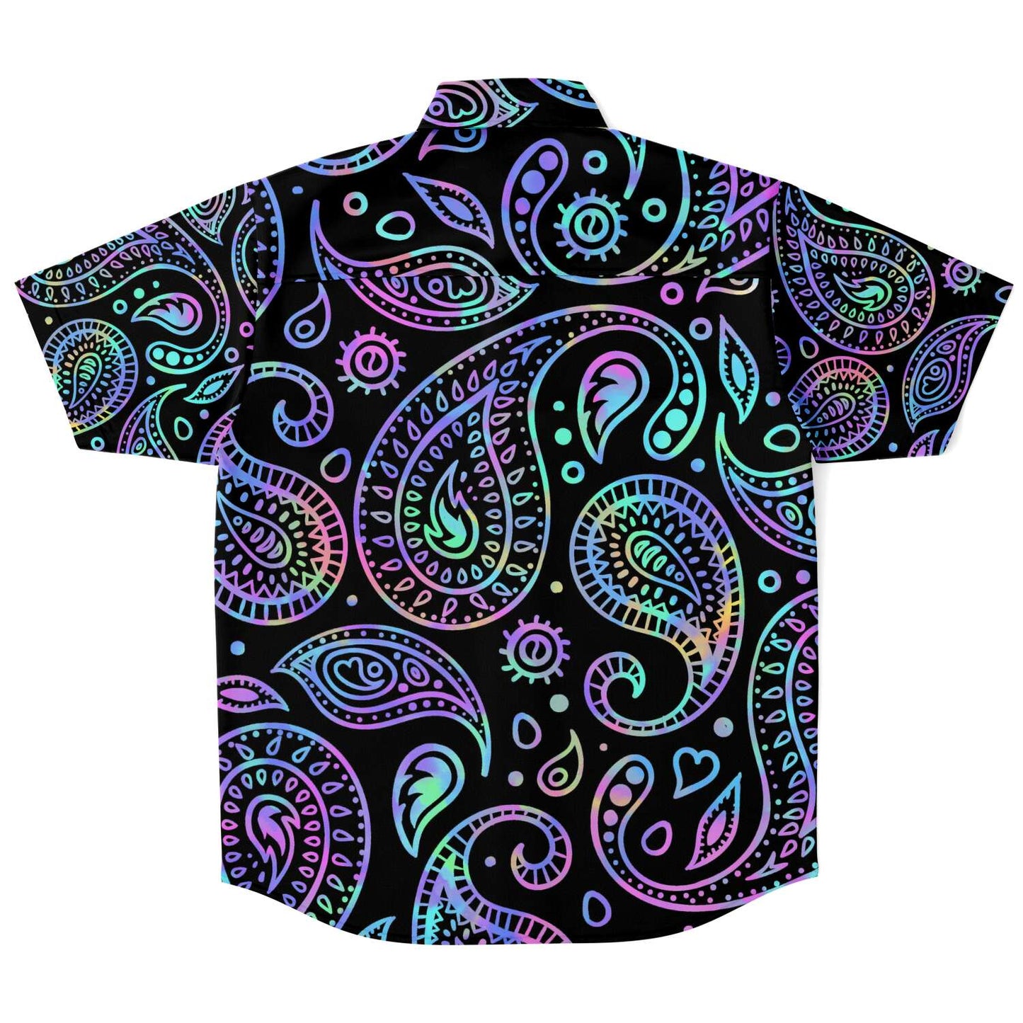 Paisley short sleeve button down shirt
