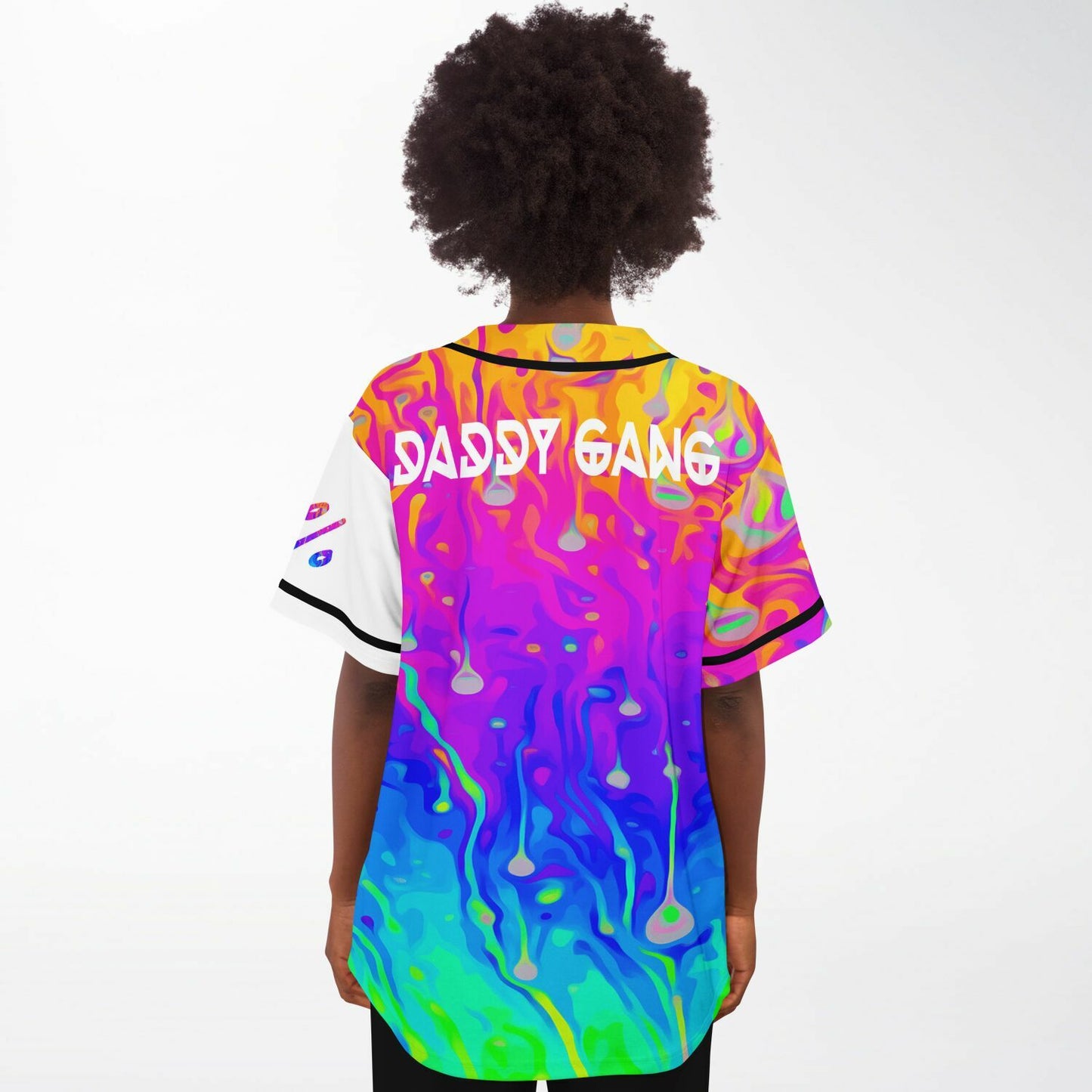 Daddy rainbow acid trip baseball jersey