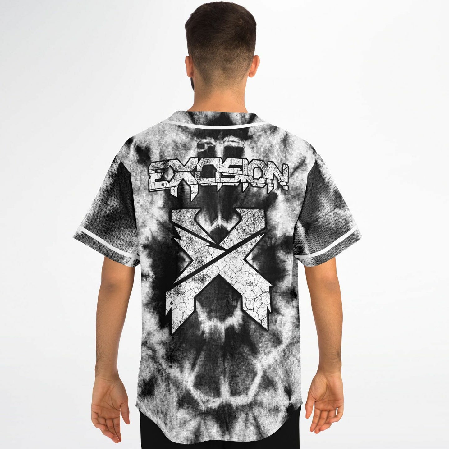 Tie dye excision baseball jersey
