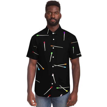 Matches short sleeve button down shirt
