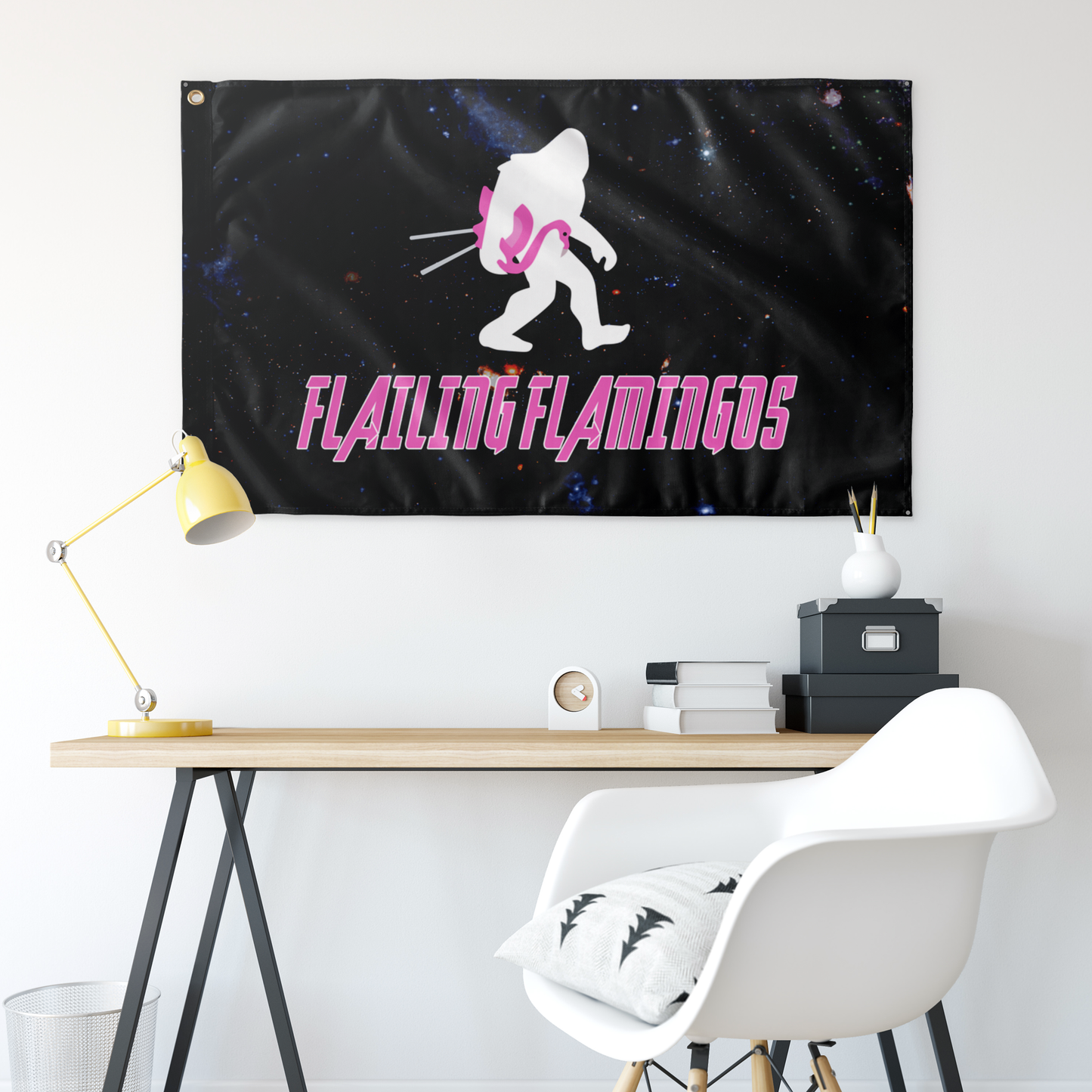 Flailing Flamengos custom flag