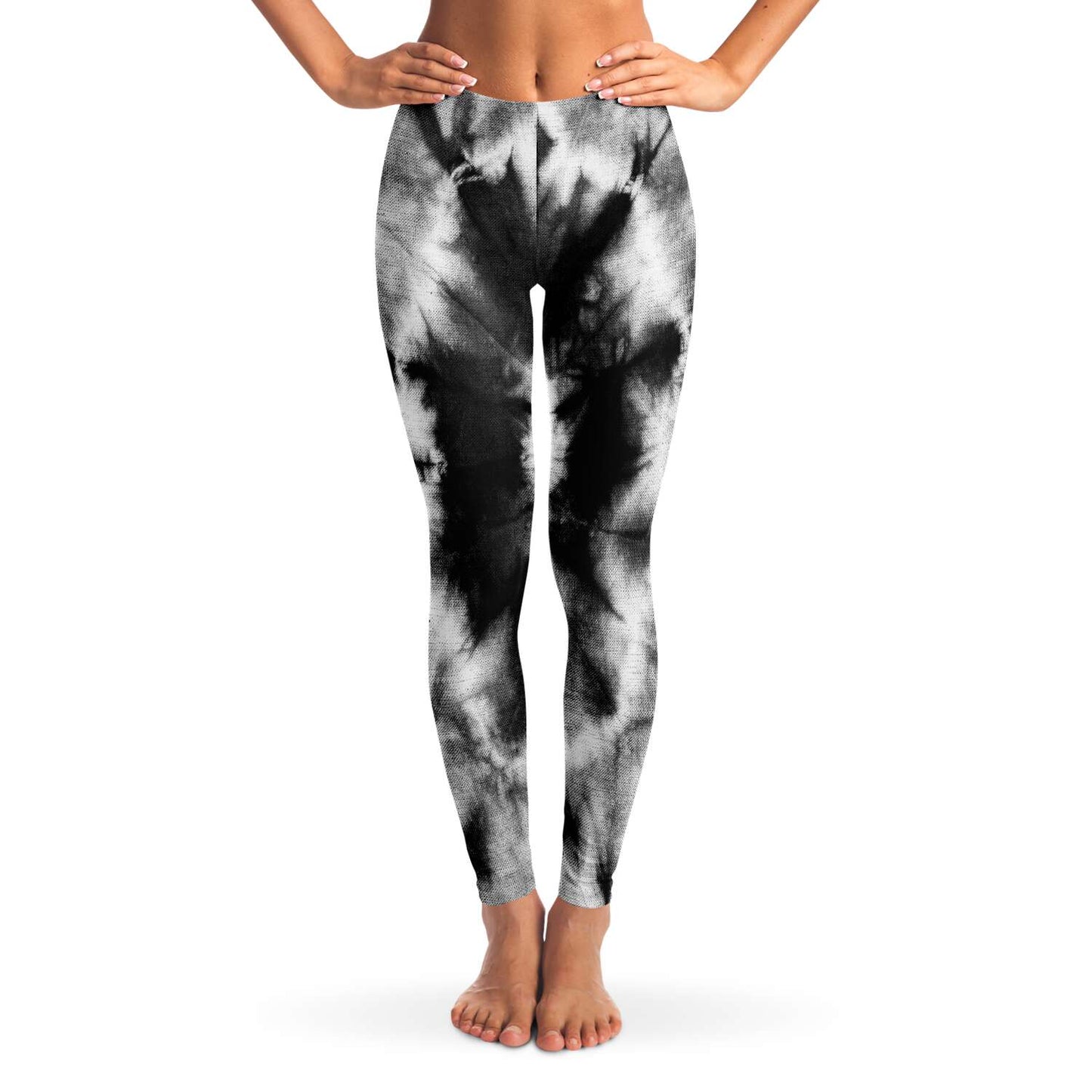 B&W Tie dye Leggings
