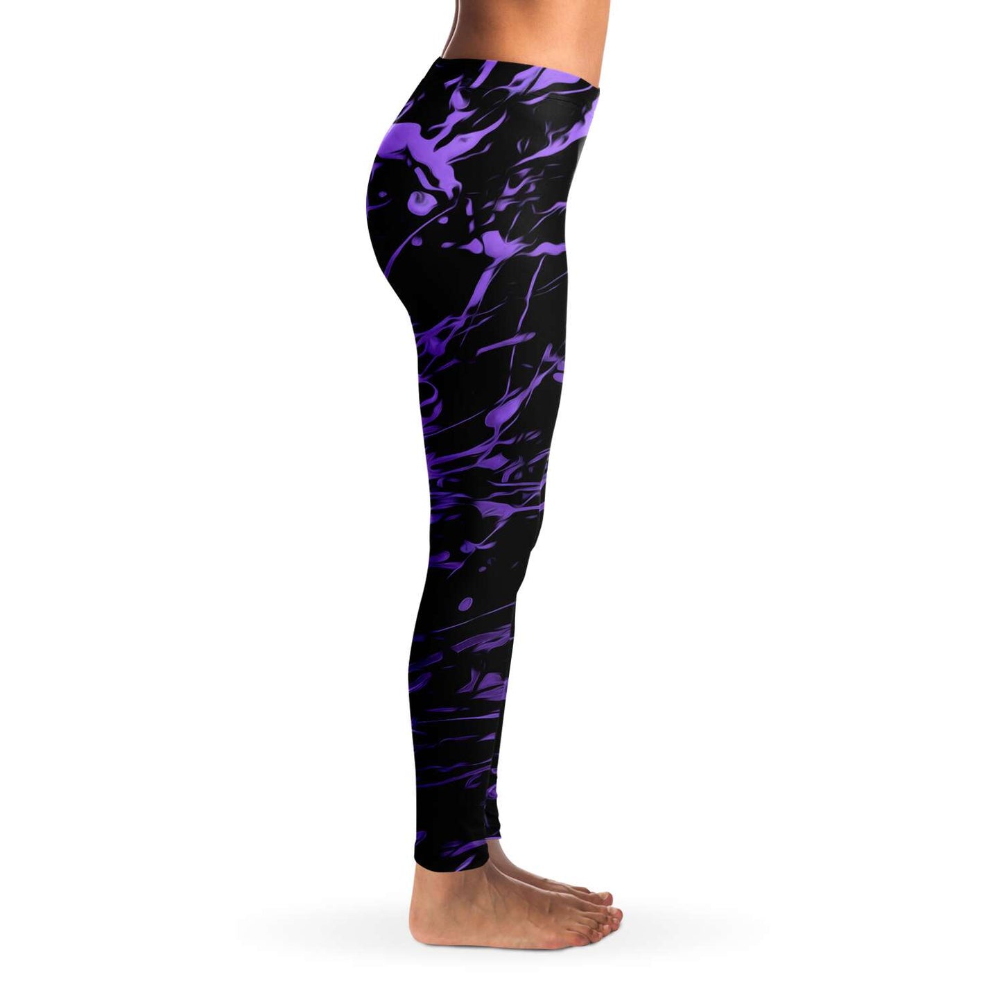 Purple splashed Leggings
