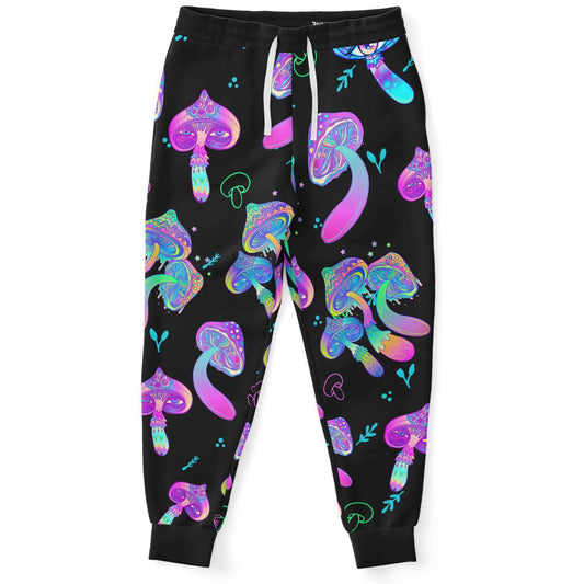 Mushrooms forest jogger