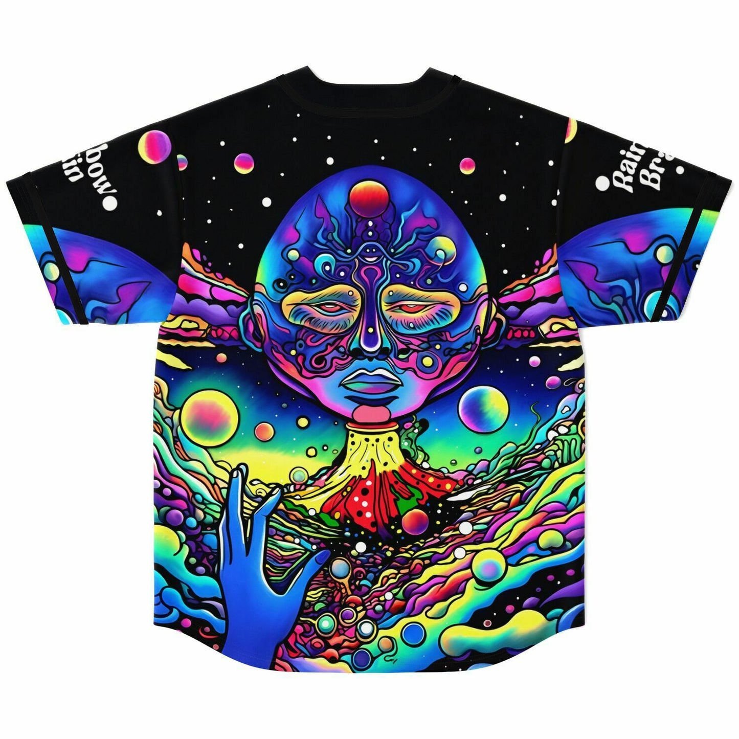 Rainbow Brain Baseball Jersey