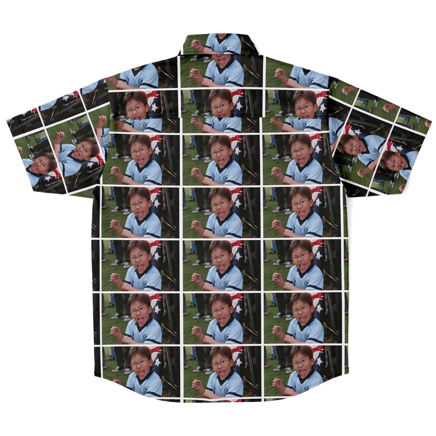 Byong-Son custom short sleeve button down shirt