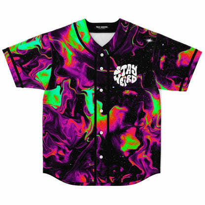 Stay weird custom rave baseball Jersey