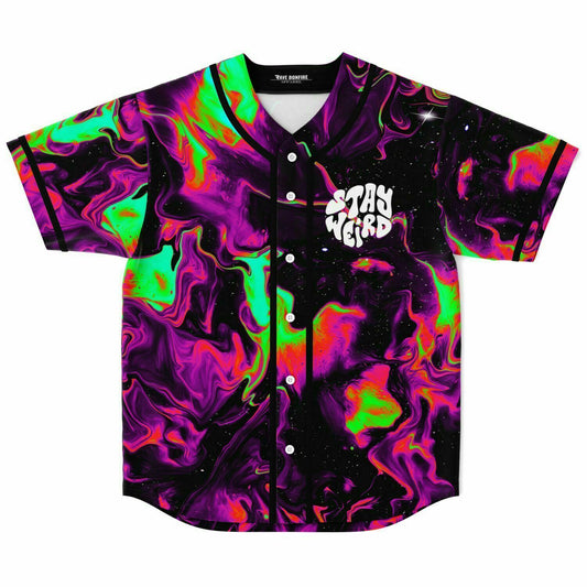 Stay weird custom rave baseball Jersey