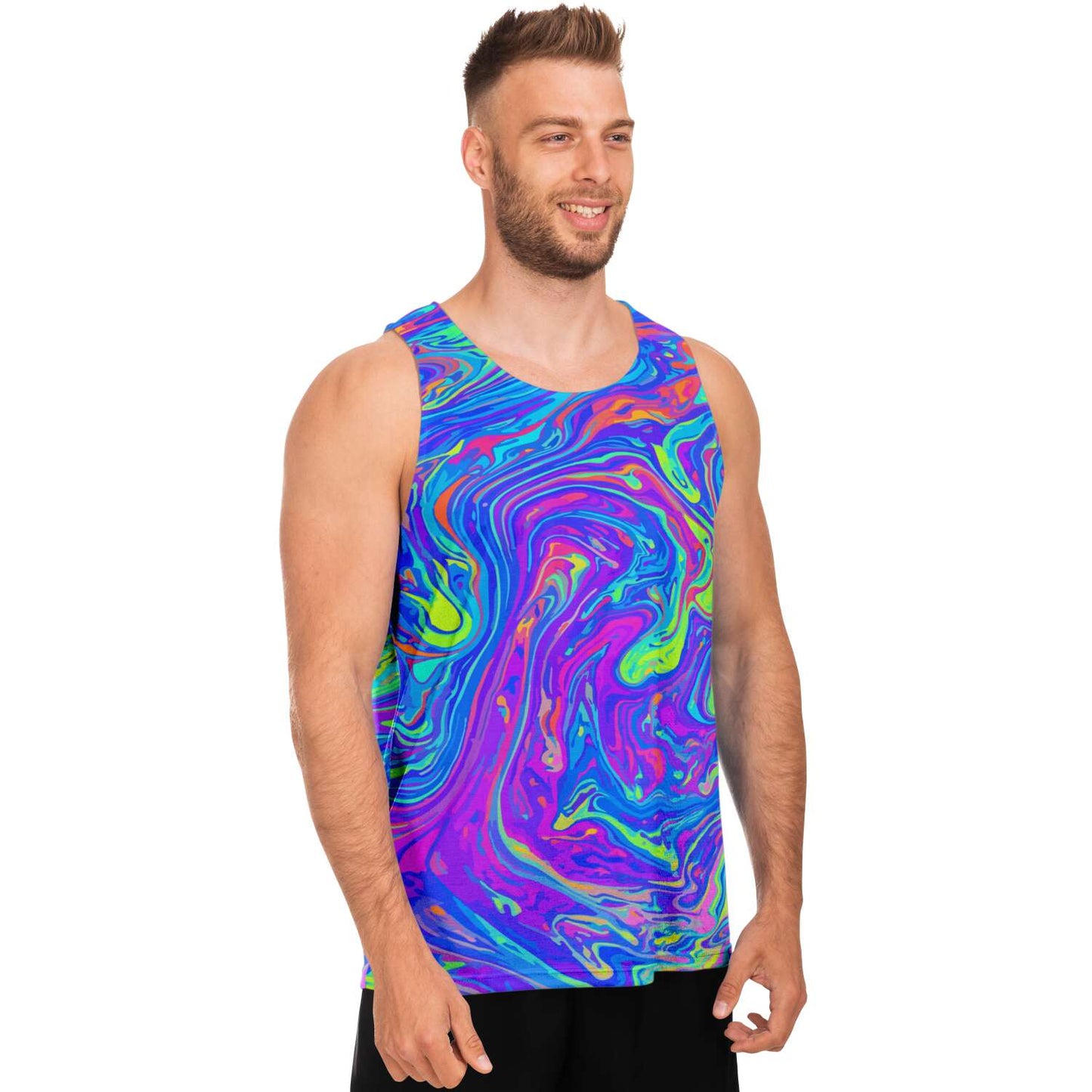 Neon acid trip Tank top