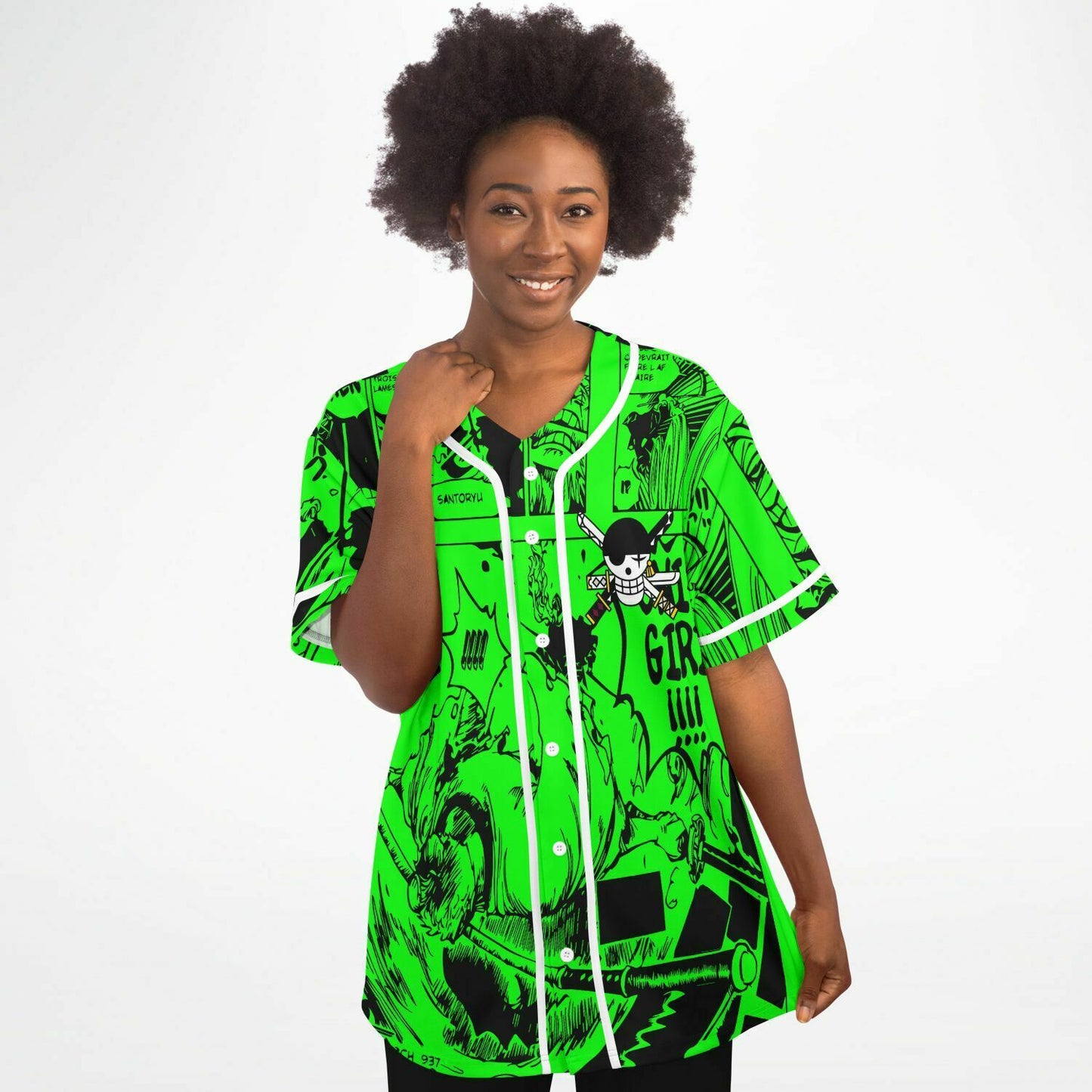 Zoro one pience baseball jersey