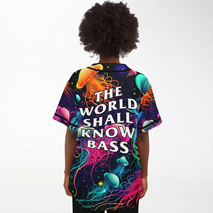The world shall know bass rave Baseball Jersey