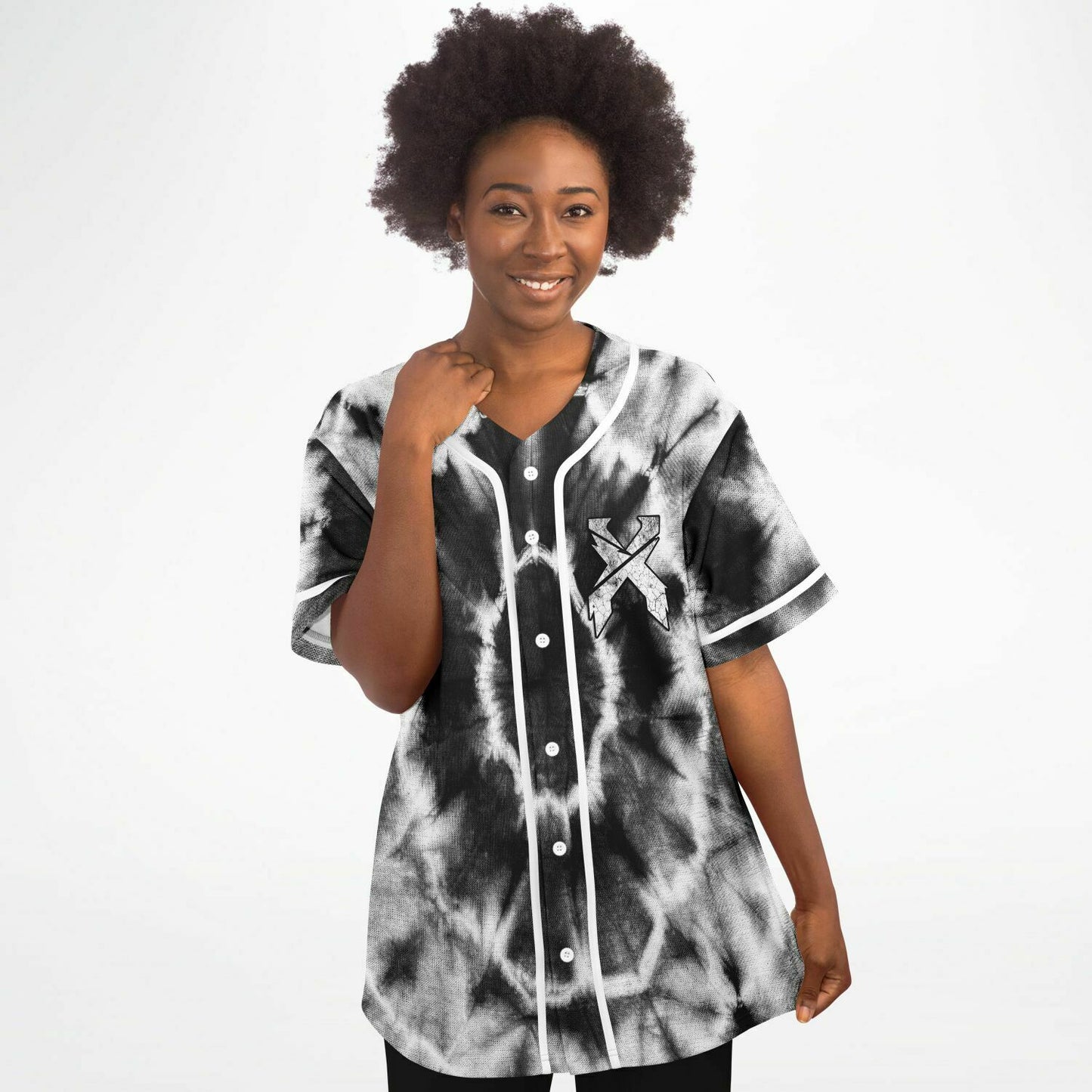 Tie dye excision baseball jersey
