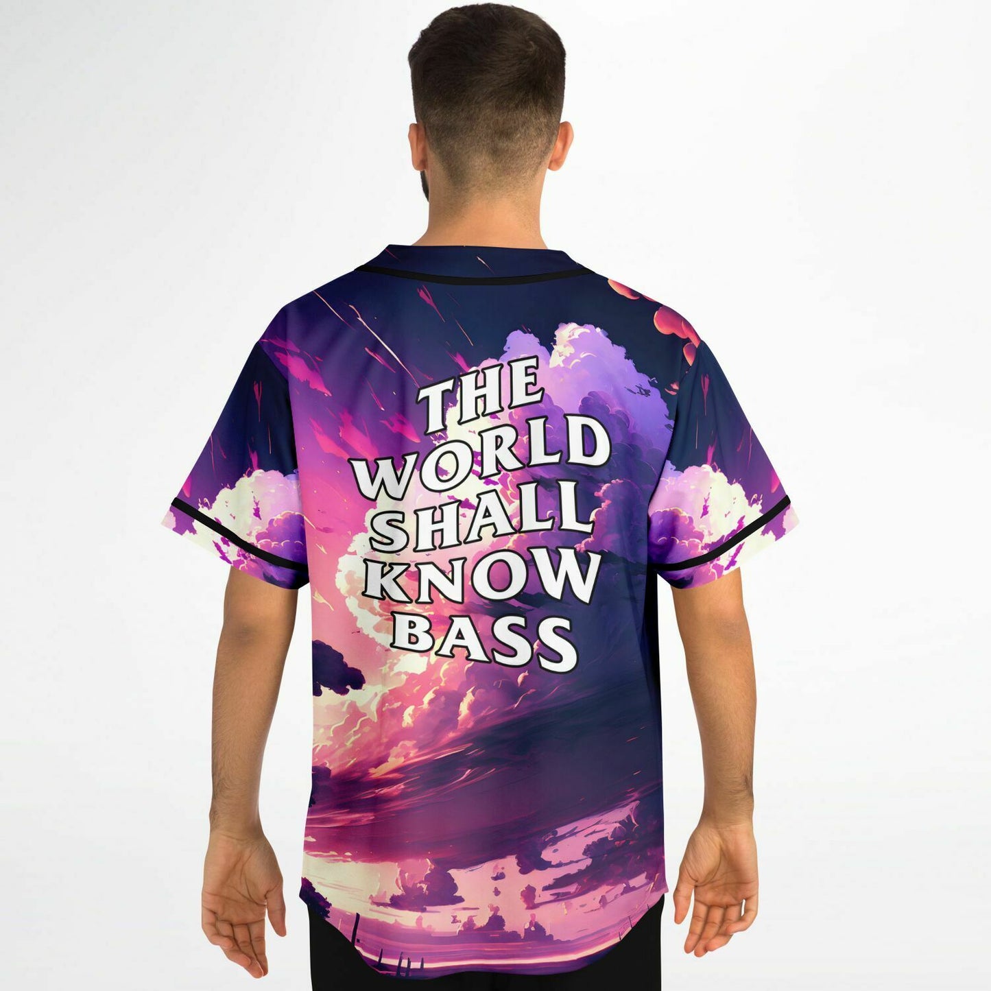 The world shall know bass rave baseball jersey