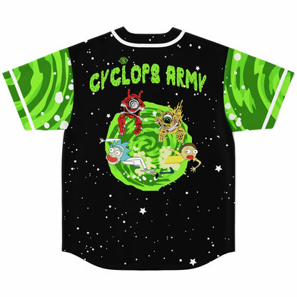Cyclops army rick and morty crop top baseball jersey V3