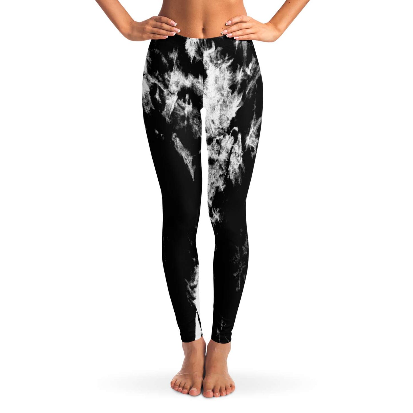 B&W Tie dye Leggings