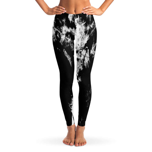 B&W Tie dye Leggings