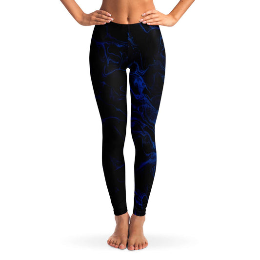 Marbled dark blue Leggings