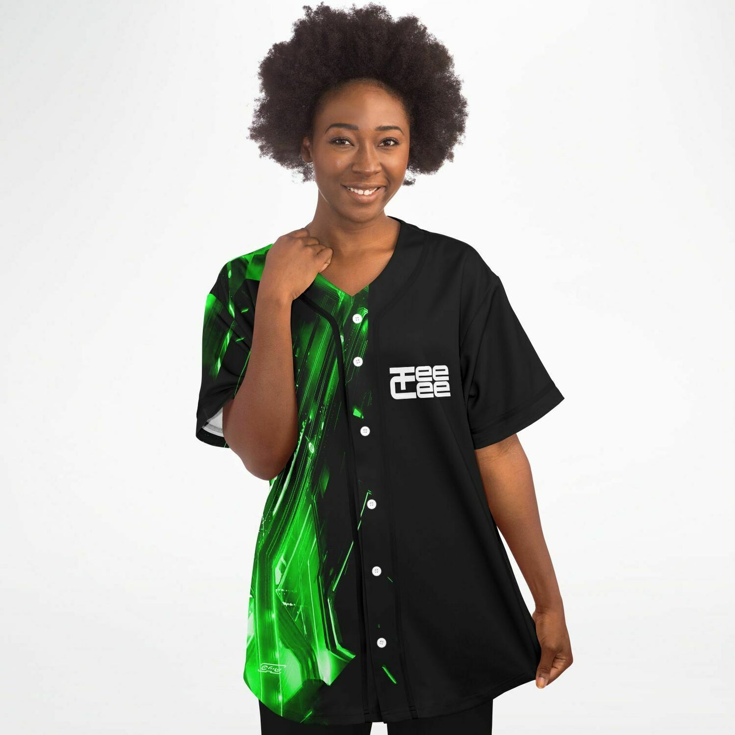 Green teecee baseball jersey