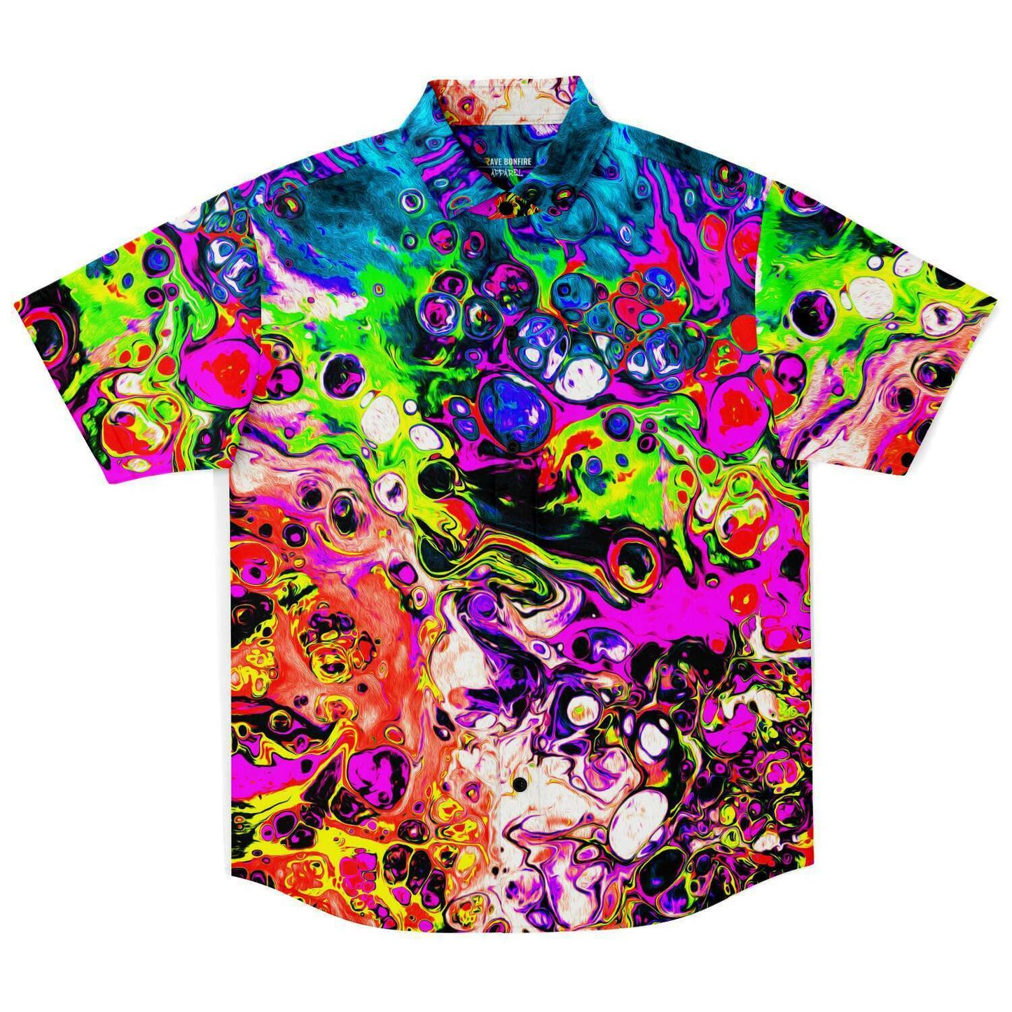 Trippy  short sleeve button down shirt