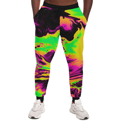 Colorful acid trip jogger