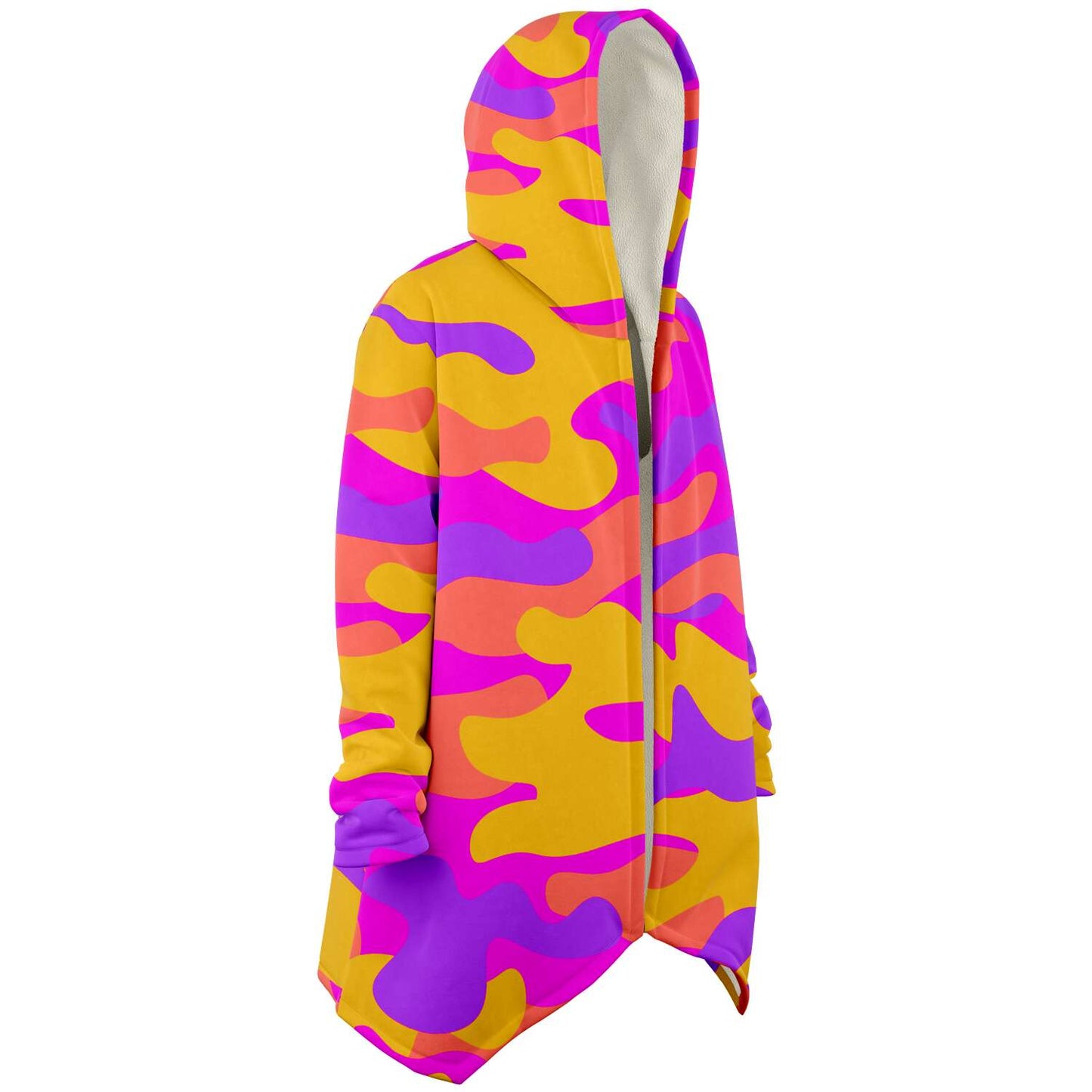 Yellow & purple camouflage cloak