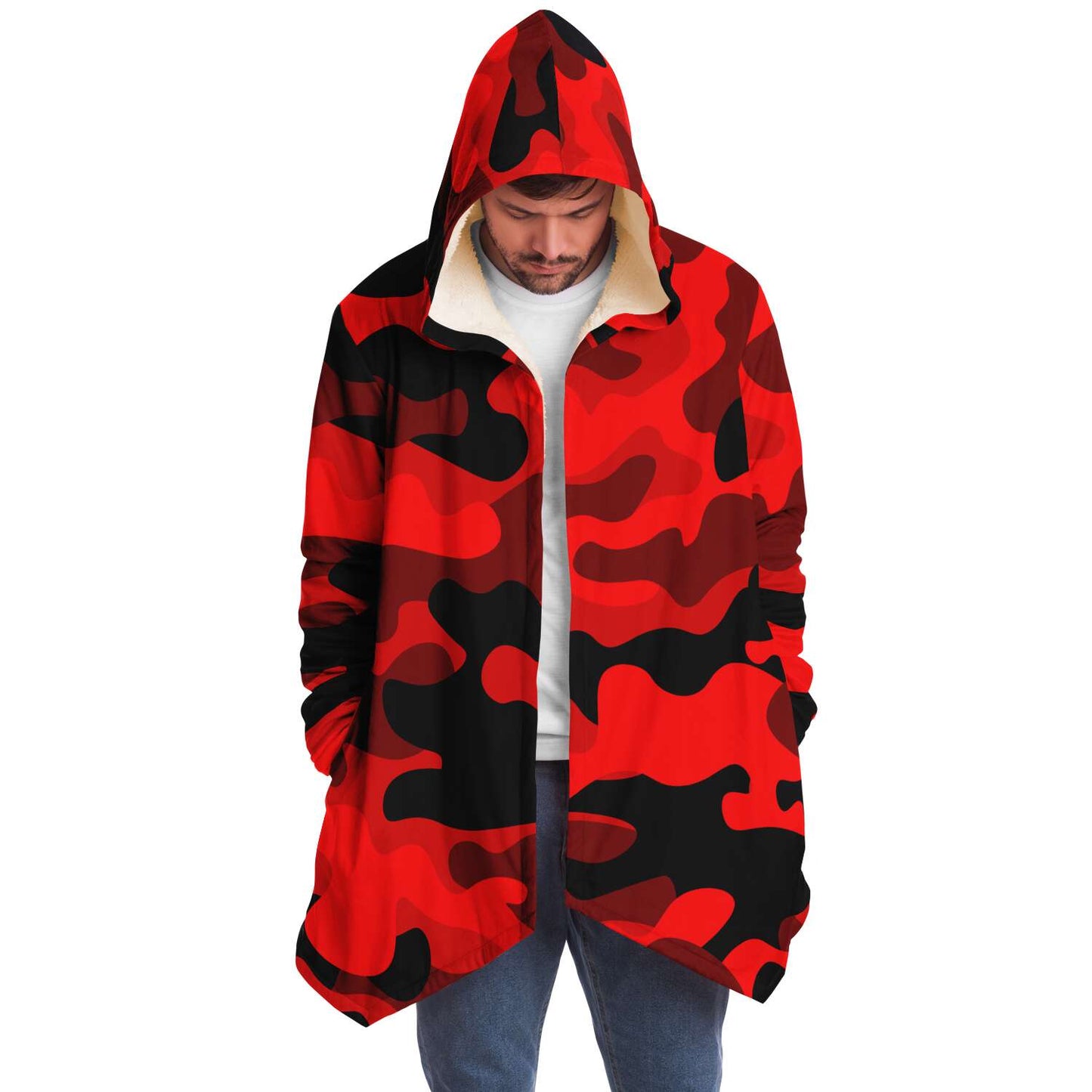 Red camouflage Cloak