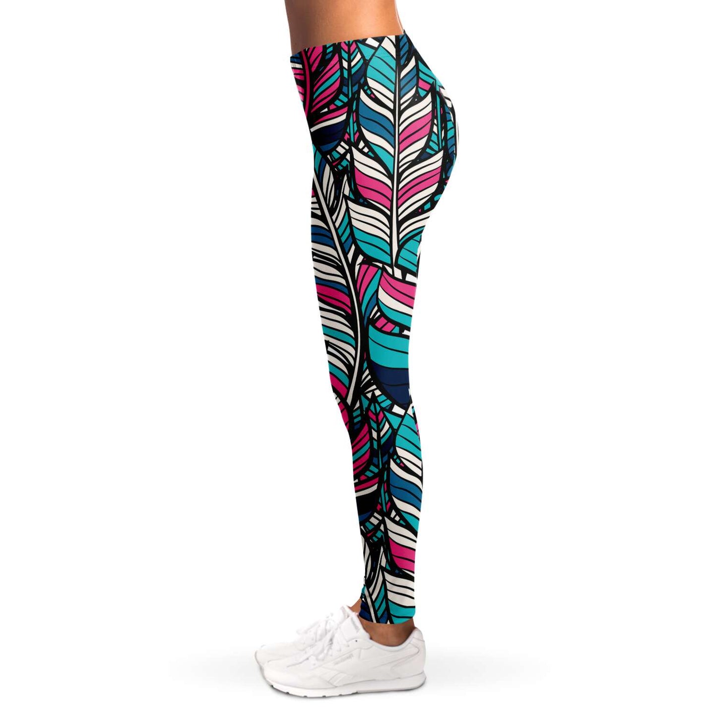 Colorful feathers Leggings