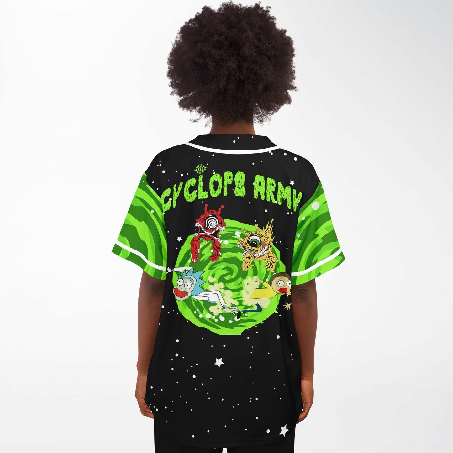 Cyclops army rick and morty crop top baseball jersey V3
