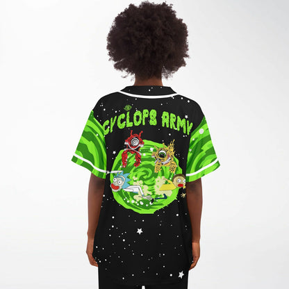 Cyclops army rick and morty crop top baseball jersey V3